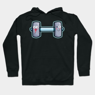 Cute blue dumbbell Hoodie